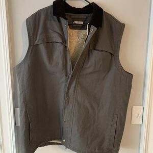 Mountain Khaki Sherpa Lined Work Vest Ranch XXL Gray